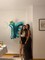 40 Inch Teal Blue Number 9 Balloon – Jumbo Mylar Foil Balloon for Birthday, Anniversary, or Engagement Party Decorations (Nile Blue)